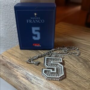 Tampa Bay Wander Franco #5 Necklace & Box